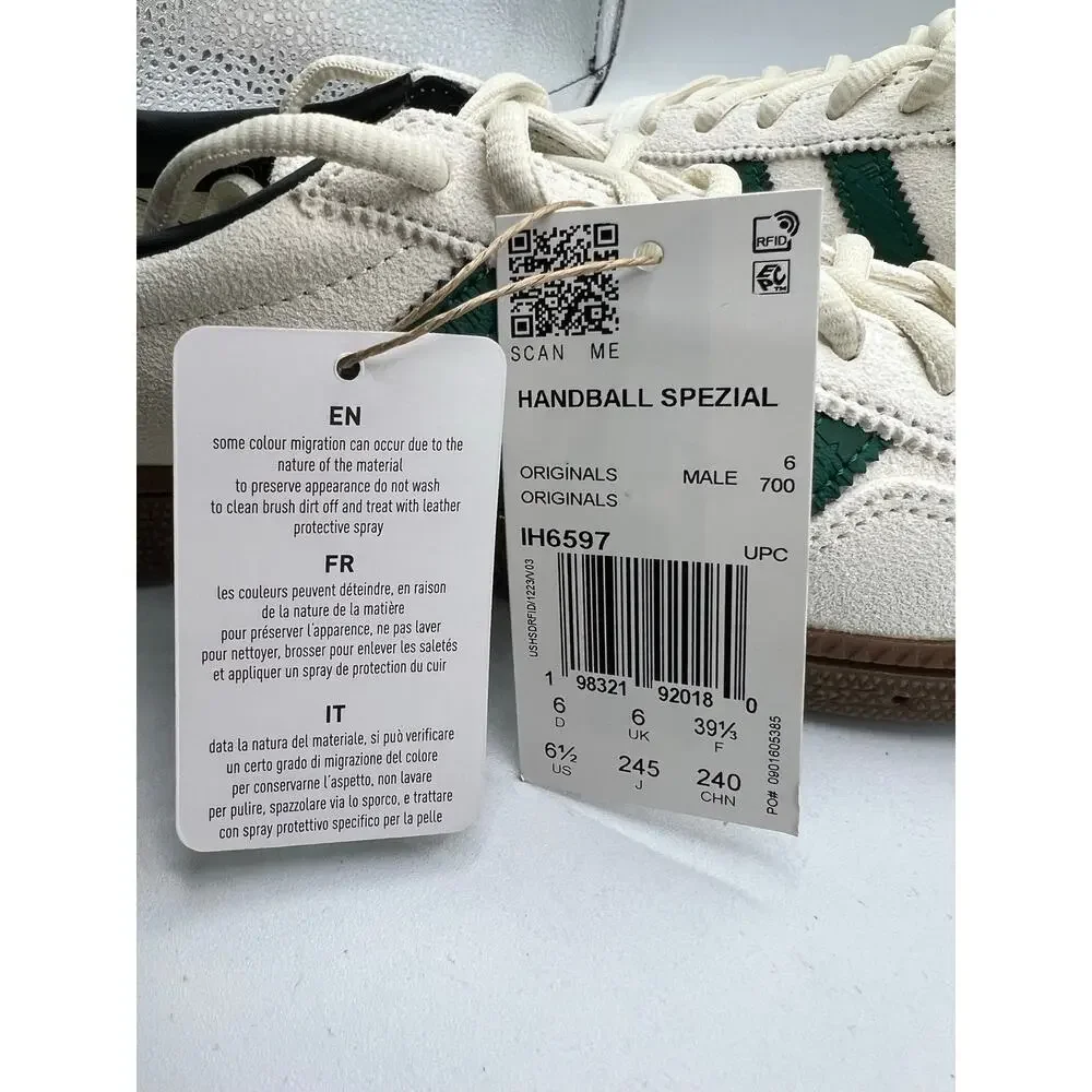 Adidas Handball Spezial “Off-White Collegiate Green” size 6.5 men’s/8 women’s